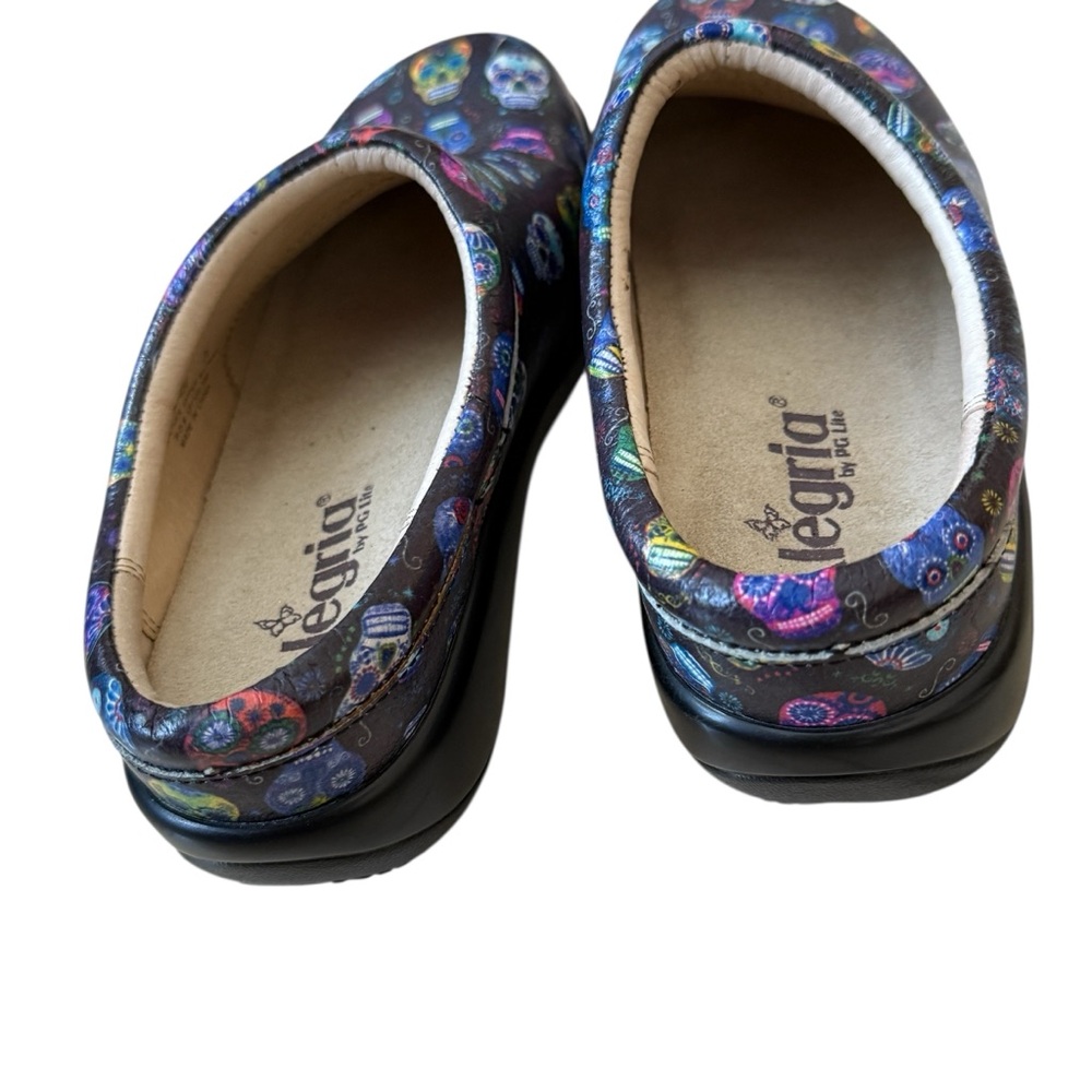 Alegria Multicolor Skull Pattern Clogs - image 3